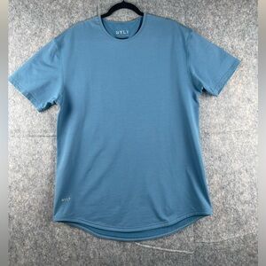BYLT Drop Cut Lux Short Sleeve T Shirt Mens XL Blue Round Neck Relaxed Fit